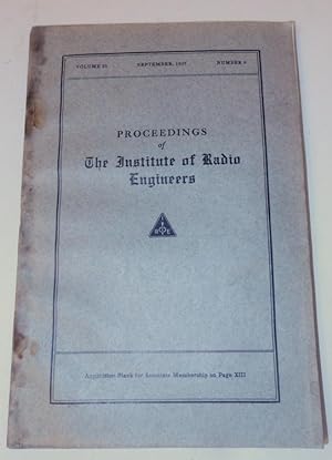 "The Origins and Development of Radiotelephony" IN Proceedings of the Institute of Radio Engineer...