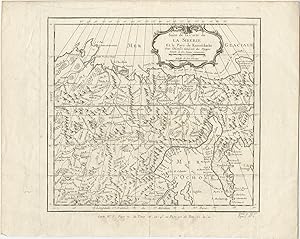Antique Map of Siberia by Bellin (1764)