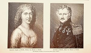 MOLTKE, Friedrich Philipp Victor von Moltke (1768-1845) Militär UND Henriette Sophievon Moltke ge...