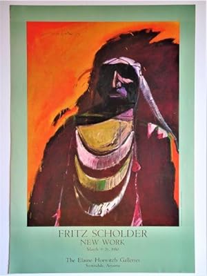 Fritz Scholder New Work, March 9 -26, 1980: Exhibition Poster