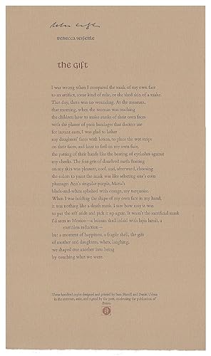 The Gift [Broadside]