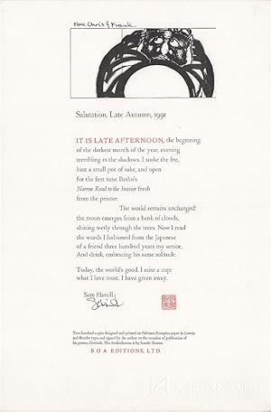 Salutation, Late Autumn, 1991