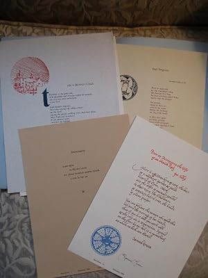 MAD RIVER PRESS - 6 Broadsides, Limited Edition, Most Signed - in a Portfolio