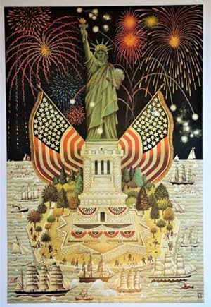 1886-1986 Statue of Liberty Centennial Celebration Poster