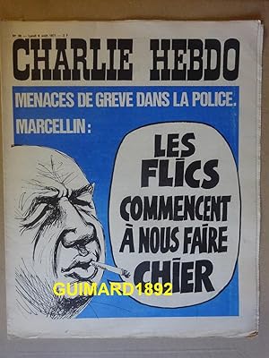 Charlie Hebdo n°38 9 août 1971 Menaces de grève dans la police. Marcellin : les flics commencent ...