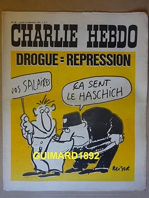Charlie Hebdo n°42 6 septembre 1971 Drogue = répression