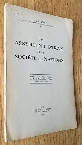 Les Assyriens d'Irak et la Société des Nations