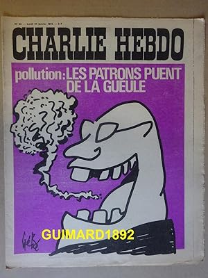 Charlie Hebdo n°62 24 janvier 1972 Pollution : les patrons puent de la gueule
