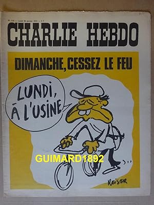 Charlie Hebdo n°115 29 janvier 1973 Dimanche, cessez le feu