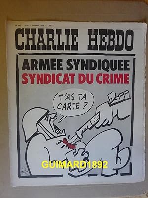 Charlie Hebdo n°261 13 novembre 1975 Armée syndiquée syndicat du crime