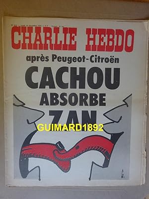 Charlie Hebdo n°213 16 décembre 1974 Après Peugeot-Citroën Cachou absorbe Zan