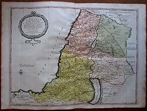 Kingdom of David c.1711 Covens & Mortier Holy Land fine large antique map