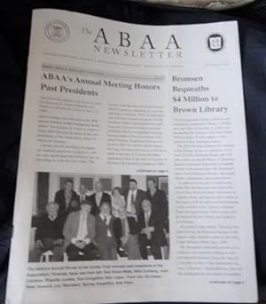 The ABAA Newsletter, Volume Seventeen, Number 3. Summer 2006.