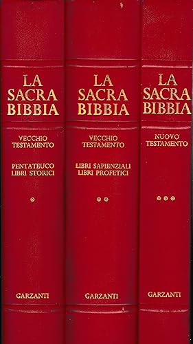 La Sacra Bibbia. Illustrata con dipinti, acqueforti e disegni di Rembrandt. 3 volumi