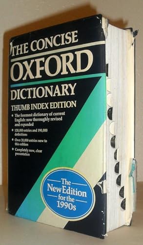 The Concise Oxford Dictionary of Current English - THUMB INDEX EDITION