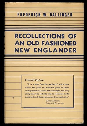 Recollections of an Old Fashioned New Englander
