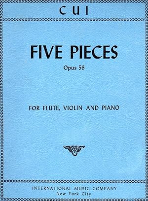 Five Pieces for Flute, Violin and Piano, Op.56 [PIANO FULL SCORE & TWO PARTS]
