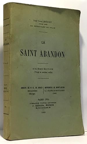 Le saint abandon - 6e édition