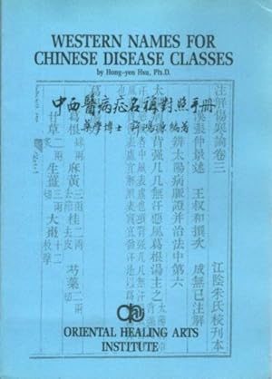 WESTERN NAMES FOR CHINESE DISEASE CLASSES