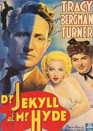 Dr Jekyll Et And Mr Hyde Ingrid Bergman French Film Poster Postcard