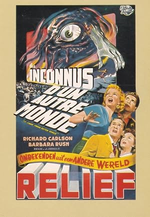 It Came From Outer Space French Barbara Rush UFO Film Poster Postcard