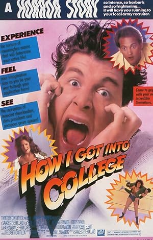 How I Got Into College Horror B-Movie French Cinema Poster Postcard
