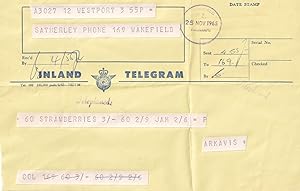 New Zealand Vintage FIVE Old Telegram s incl Strawberries