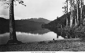 Lake Kanacri Westland New Zealand Vintage Plain Back Postcard Photo
