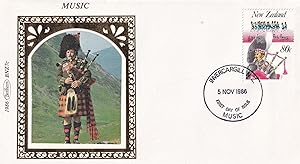 New Zealand Scottish Military Bagpipes Benham First Day Cover