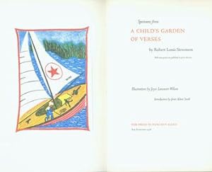 Specimens From The Press in Tuscany Alley's Edition of A Child's Garden of Verses, by Robert Loui...