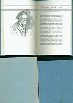 Theodore Low De Vinne. (Two volumes).