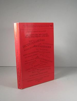 Dictionnaire des usages socio-politiques 1770-1815