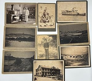 NINE ORIGINAL EARLY 20th CENTURY CABINET PHOTOS OF THE OLD CIVIL WAR ERA MILITARY INSTALLATIONS N...