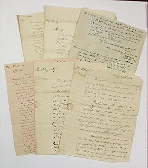 LOT OF SIX LETTERS FROM ABRAHAM HOLMES TO WILLIAM BAYLIES AND FRANCIS BAYLIES, JANUARY 19, 1822 -...