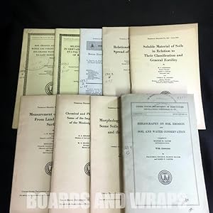 Technical Bulletins 9 volumes related to Soil and Erosion