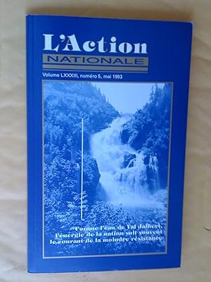 L'Action nationale, vol. LXXXII, no 5, mai 1993