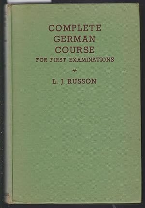 Complete German Course for First Examinations