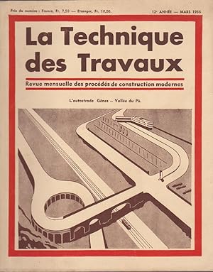 La Technique des Travaux Revue mensuelle des Procédés de Construction Moderne N°3 Mars 1936