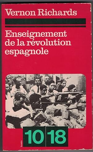 Enseignement de la révolution espagnole (1936-1939).