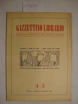 Gazzettino Librario - Richieste ed Offerte di Libri Antichi e moderni - 1967