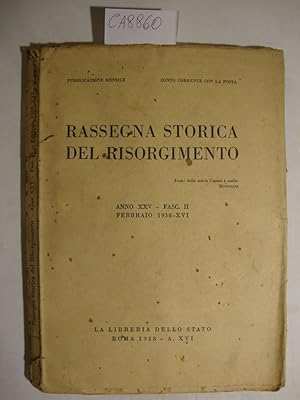 Rassegna storica del Risorgimento - Anno 1938 - Vari numeri