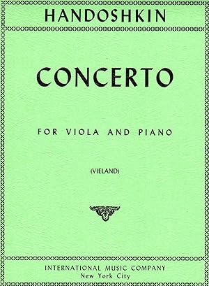 Concerto in C Major - for Viola and Piano [PIANO FULL SCORE & VIOLA PART]