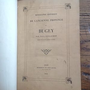 Monographie du BUGEY.