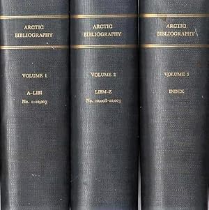 ARCTIC BIBLIOGRAPHY: Volumes 1-3
