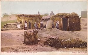 A Suburban Residence District, El Paso Texas Native Americana Indian 1920s Postcard