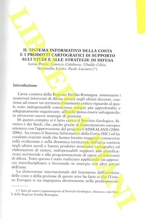 Il sistema informativo della costa e i prodotti cartografici di supporto agli studi e alle strate...