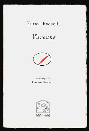 Varenne. Monotipo di Lorenzo Piemonti
