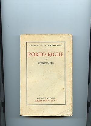 PORTO - RICHE .Avec un portrait de Georges de Porto-Riche en frontispice , un fac - similé d'auto...