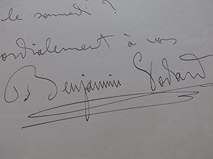 GODARD Benjamin Lettre Autographe Signée 1884