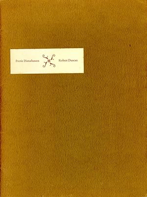 Poetic disturbances. Inscribed, with drawing, 1970